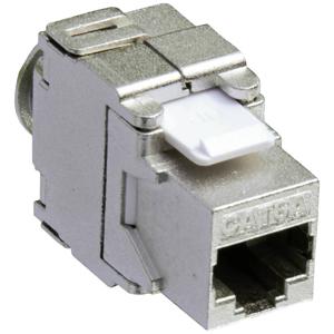 VALUE Cat.6a Keystone, RJ-45, shielded, toolless silver