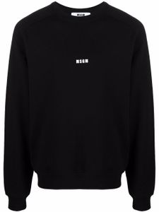 MSGM sweat à logo imprimé - Noir