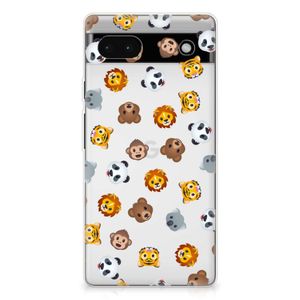 TPU bumper voor Google Pixel 6A Dieren Emojis