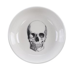 Zwart/Witte kom - Skull Design - 11 x 3cm 100m