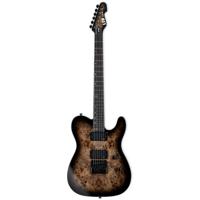 ESP LTD Deluxe TE-1000 EverTune Charcoal Burst elektrische gitaar - thumbnail