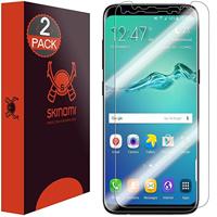Skinomi TechSkin - Beschermfolie voor Samsung Galaxy S8 - bedekt de complete beeldhirm (edge to edge coverage), 2-pack