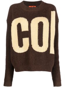 colville pull nervuré à logo intarsia - Marron