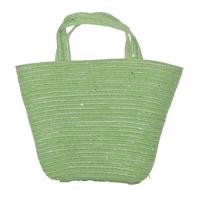 Paasmandje met hengsels groen 22 cm