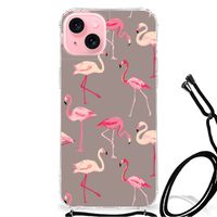 iPhone 15 Plus Case Anti-shock Flamingo - thumbnail