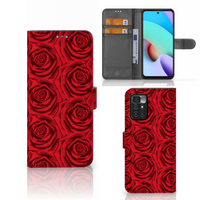 Xiaomi Redmi 10 Hoesje Red Roses - thumbnail