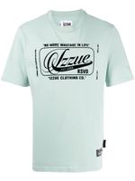 izzue t-shirt en coton à imprimé graphique - Bleu