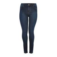 Yoek high waist skinny jeans donkerblauw