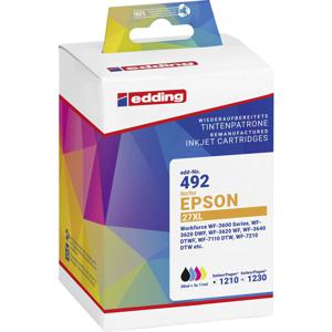 Edding Inktcartridge vervangt Epson T27XL Multipack 4 Compatibel Zwart, Cyaan, Magenta, Geel EDD-492 18-492-01