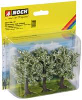 Noch 25111 H0/TT Fruitbomen witte bloesem 8 cm hoog, 3 stuks
