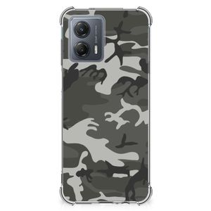 Motorola Moto G53 Doorzichtige Silicone Hoesje Army Light