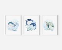 Posters - Zeedieren 2 / Set van 3