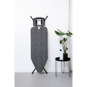 Brabantia strijkplankhoes C 124x45cm 4mm schuim denim black