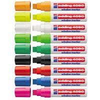 Edding 4090 Krijtmarker Zwart, Rood, Wit, Neon-geel, Neon-pink 4 mm, 15 mm - thumbnail