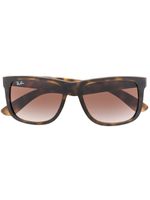 Ray-Ban lunettes de soleil à effet écaille de tortue - Marron