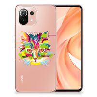 Xiaomi Mi 11 Lite | 11 Lite 5G NE Telefoonhoesje met Naam Cat Color