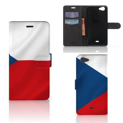 Wiko Pulp Fab 4G Bookstyle Case Tsjechië Wiko Pulp Fab 4G Bookstyle Case Tsjechië