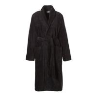 Seahorse badstof badjas Pure zwart