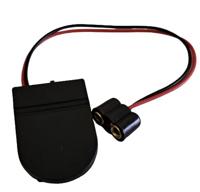 batterijhouder zwart met koppeling