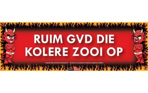 Ruim gvd die kolere zooi op Sticky Devil sticker