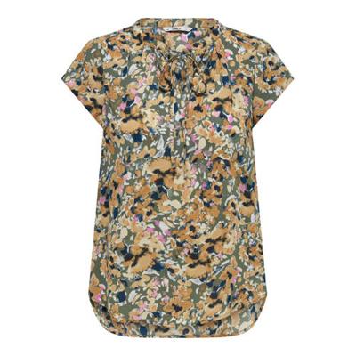 ONLY top ONLALMA van gerecycled polyester oranje ONLY top ONLALMA van gerecycled polyester oranje