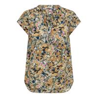 ONLY top ONLALMA van gerecycled polyester oranje