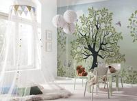 Disney Vlies fotobehang - Bambi Forest Friends- afmetingen 400 x 250 cm - kinderkamer, behang, kinderbehang, bos
