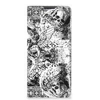 Mobiel BookCase Motorola Edge 30 Pro Skulls Angel