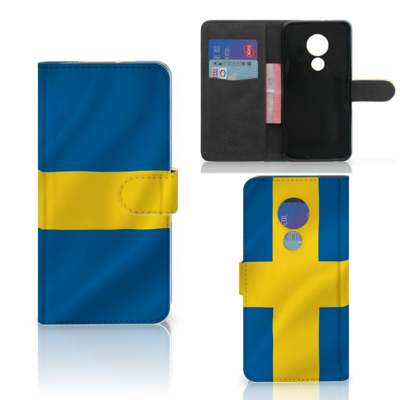 Motorola Moto G7 Power Bookstyle Case Zweden Motorola Moto G7 Power Bookstyle Case Zweden