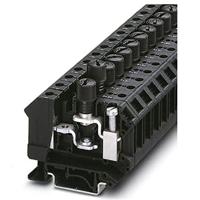 PHOENIX CONTACT UK 10-DREHSI-EX (5 x 20) zekeringsklemmen voor G-zekeringen van 0,5 tot 16 mm², doorsnede 24-6 AWG, breedte 12 mm, zwart, 50 stuks