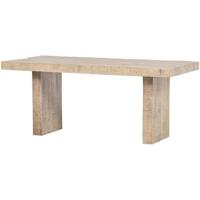 Basiclabel Balk Eettafel - Mangohout - Naturel - 76x180x90