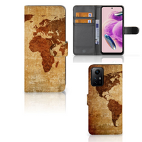 Xiaomi Redmi Note 12S Flip Cover Wereldkaart