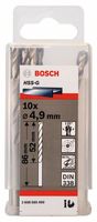 Bosch Accessoires Metaalboren HSS-G, Standard 4,9 x 52 x 86 mm 10st - 2608585490