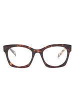 Prada Eyewear lunettes de vue à effet écaille de tortue - Marron - thumbnail