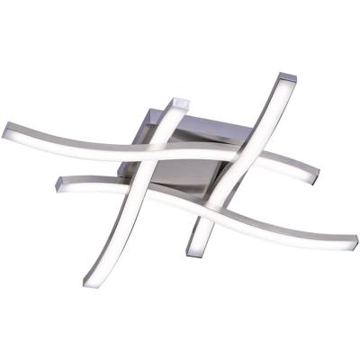 LED Plafondlamp - Plafondverlichting - Trion Ritonu - 20W - Warm Wit 3000K - Vierkant - Mat Nikkel - Aluminium LED Plafondlamp - Plafondverlichting - Trion Ritonu - 20W - Warm Wit 3000K - Vierkant - Mat Nikkel - Aluminium