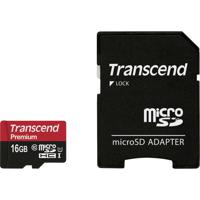 Transcend Premium microSDHC-kaart Industrial 16 GB Class 10, UHS-I Incl. SD-adapter - thumbnail