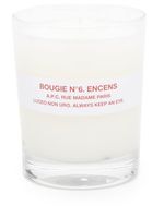 A.P.C. bougie no 6 Encens - Blanc