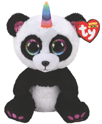 Ty Plush - Beanie Boos - Paris the Panda (Medium) (TY36478)