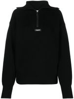 Coperni pull à col montant zippé - Noir