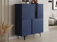 Commode COLORUS 4 deuren blauw - thumbnail