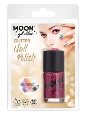 Moon Glitter Parelmoer Nagellak Fuchsia