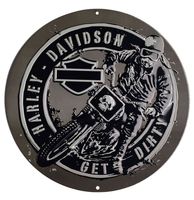 Harley-Davidson Get Dirty Metalen Bord - thumbnail