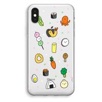 Happy bento friends: iPhone X Transparant Hoesje - thumbnail