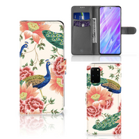 Telefoonhoesje met Pasjes voor Samsung Galaxy S20 Plus Pink Peacock