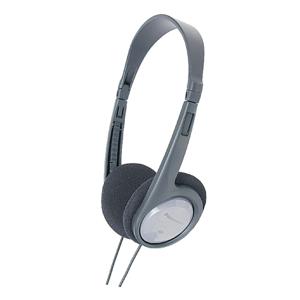 Panasonic RP-HT090 On Ear koptelefoon Televisie Kabel Grijs Volumeregeling