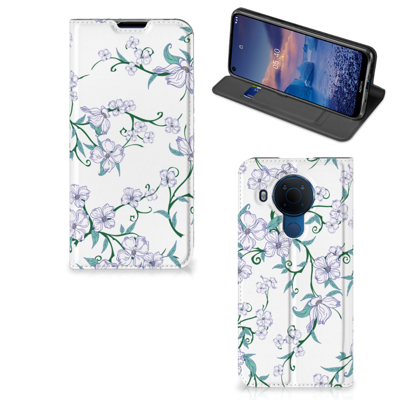 Nokia 5.4 Uniek Smart Cover Blossom White Nokia 5.4 Uniek Smart Cover Blossom White