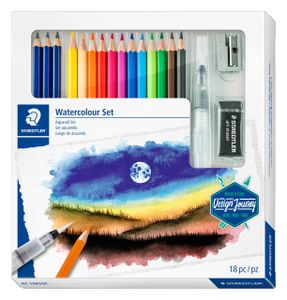 Kleurpotlood Staedtler Design Journey watercolor aquarel 18-delig