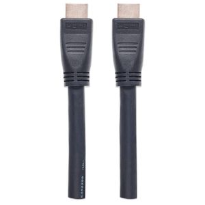 Manhattan 353977 HDMI-kabel HDMI Aansluitkabel HDMI-A-stekker, HDMI-A-stekker 10.00 m Zwart 4K UHD, UL gecertificeerd