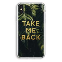 Take me back: iPhone XS Transparant Hoesje - thumbnail