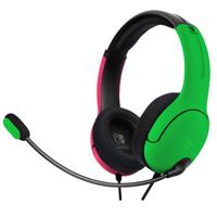 PDP 500-162-PKGR-EU Over Ear headset Gamen Kabel Pink, Groen Ruisonderdrukking (microfoon)